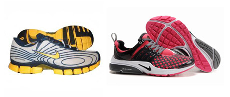 Nike “Skylon Triax” y “Air Presto” , sin postes internos